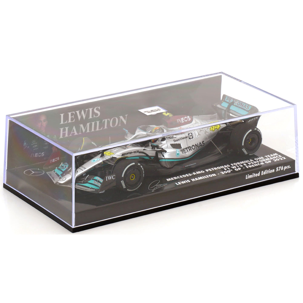 ミニチャンプス 1/43 メルセデス AMG ペトロナス W13 ルイス ハミルトン 2022年 フランスGP F1参戦300戦目｜CLUB  WINNERS 登録番号 T7180001059953