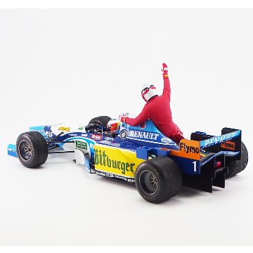 ミニチャンプス 1/18 ベネトン ルノー B195 ミハエル シューマッハ 1995年 カナダGP ライドオン ジャン アレジ  フィギュア付き｜CLUB WINNERS 登録番号 T7180001059953