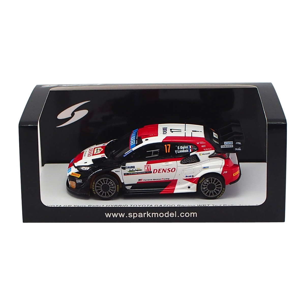 スパーク 1/43 TOYOTA GAZOO Racing WRT GR ヤリス ラリー1 ハイブリッド 2023 ラリー ジャパン 2位 #17  セバスチャン オジェ｜CLUB WINNERS 登録番号 T7180001059953