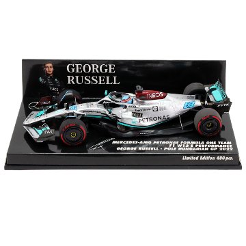 ミニチャンプス 1/18 2022年 メルセデス AMG W13 ジョージ ラッセル マイアミGP モデルカー｜CLUB WINNERS 登録番号  T7180001059953