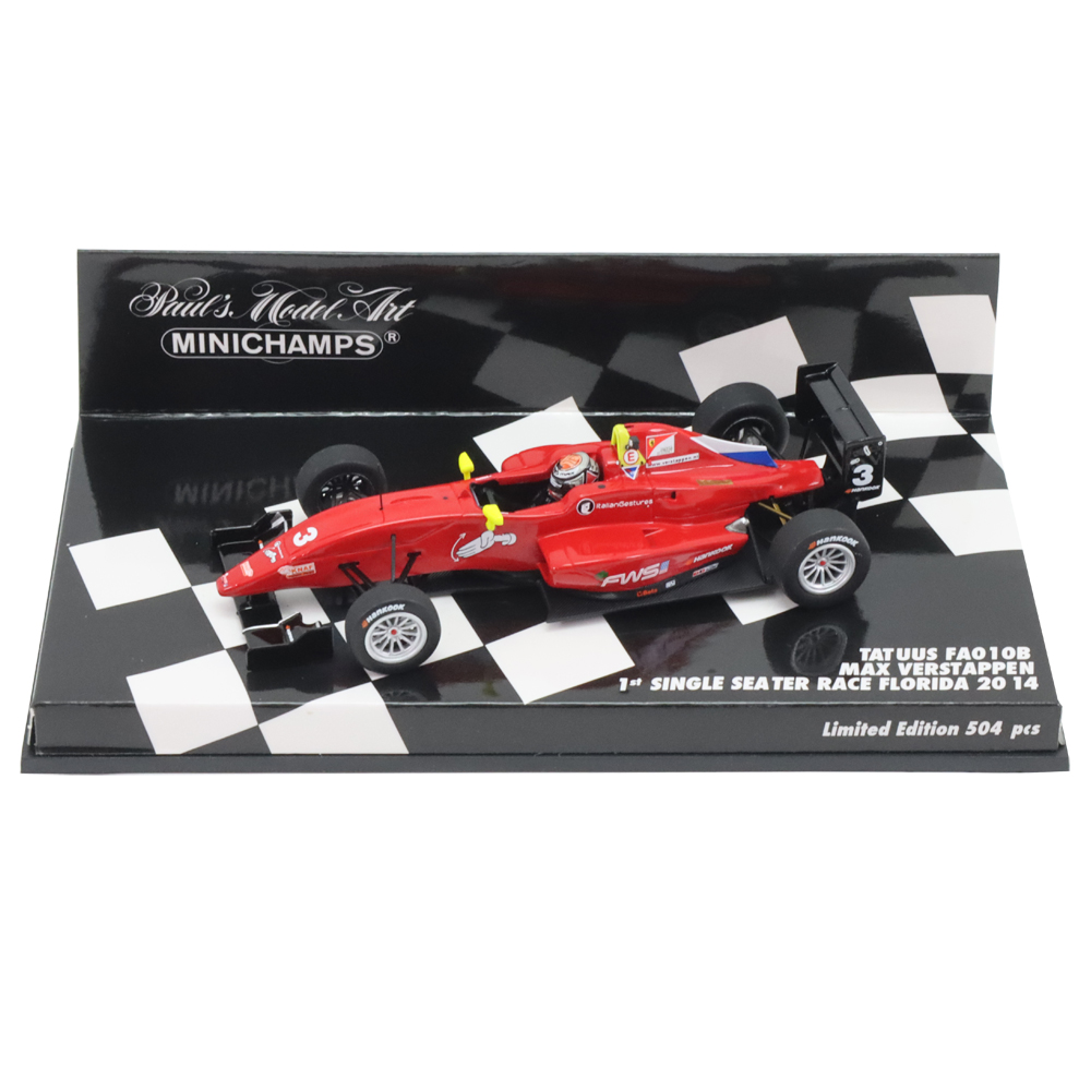 ミニチャンプス 1/43 タトゥース FA010B 2014年 マックス フェルスタッペン フロリダ シングルシーター レース1｜CLUB  WINNERS 登録番号 T7180001059953