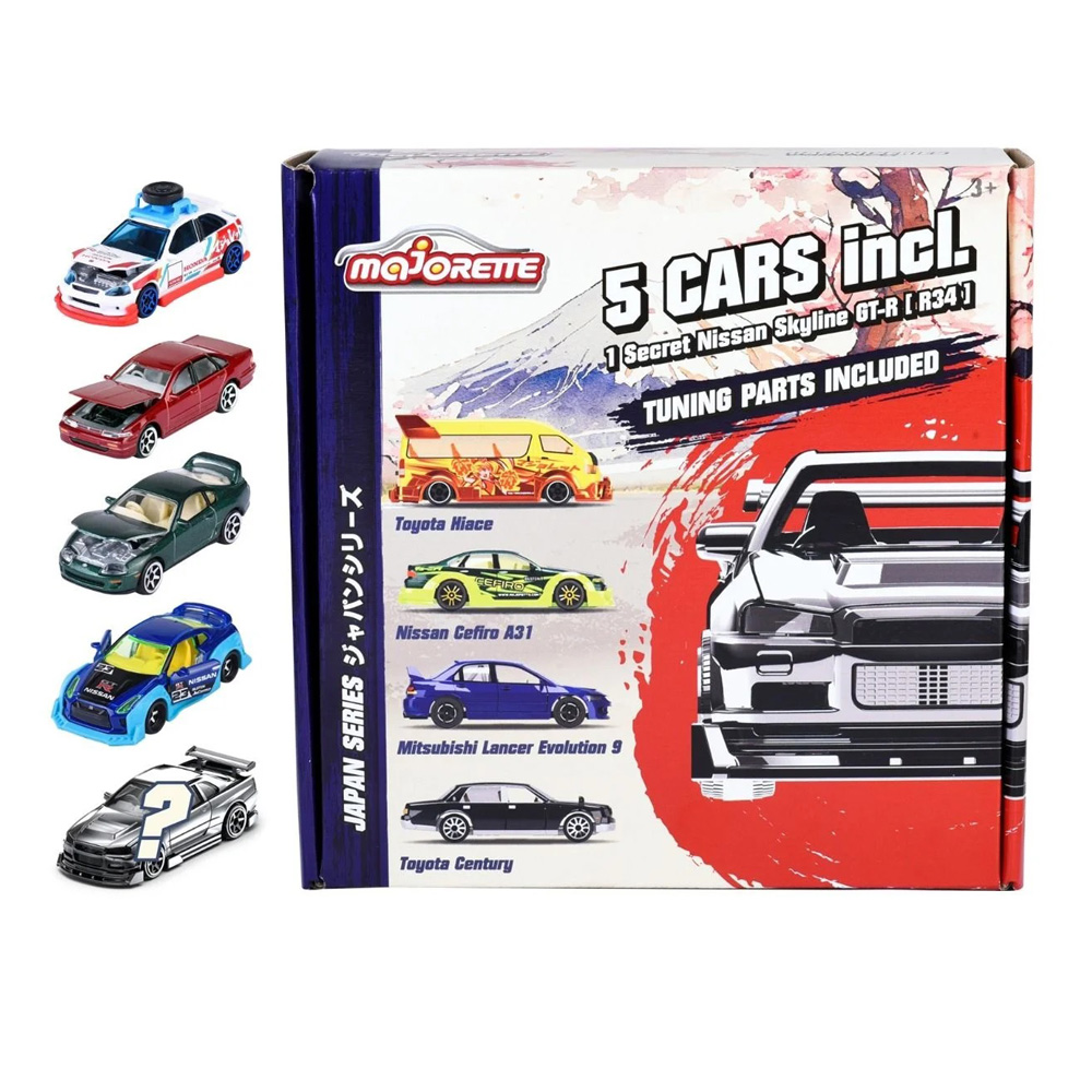 マジョレット 1/64 ジャパン シリーズ ミニカー アソート 5台セット ボーナスパック Mix2｜CLUB WINNERS 登録番号  T7180001059953