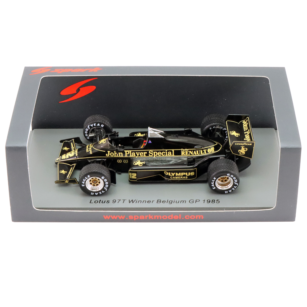 スパーク 1/43 ロータス ルノー 97T アイルトン セナ 1985年 ベルギーGP JPS仕様｜CLUB WINNERS 登録番号  T7180001059953