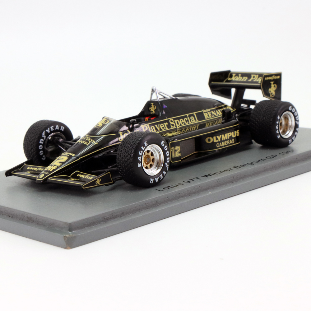 スパーク 1/43 ロータス ルノー 97T アイルトン セナ 1985年 ベルギーGP JPS仕様｜CLUB WINNERS 登録番号  T7180001059953