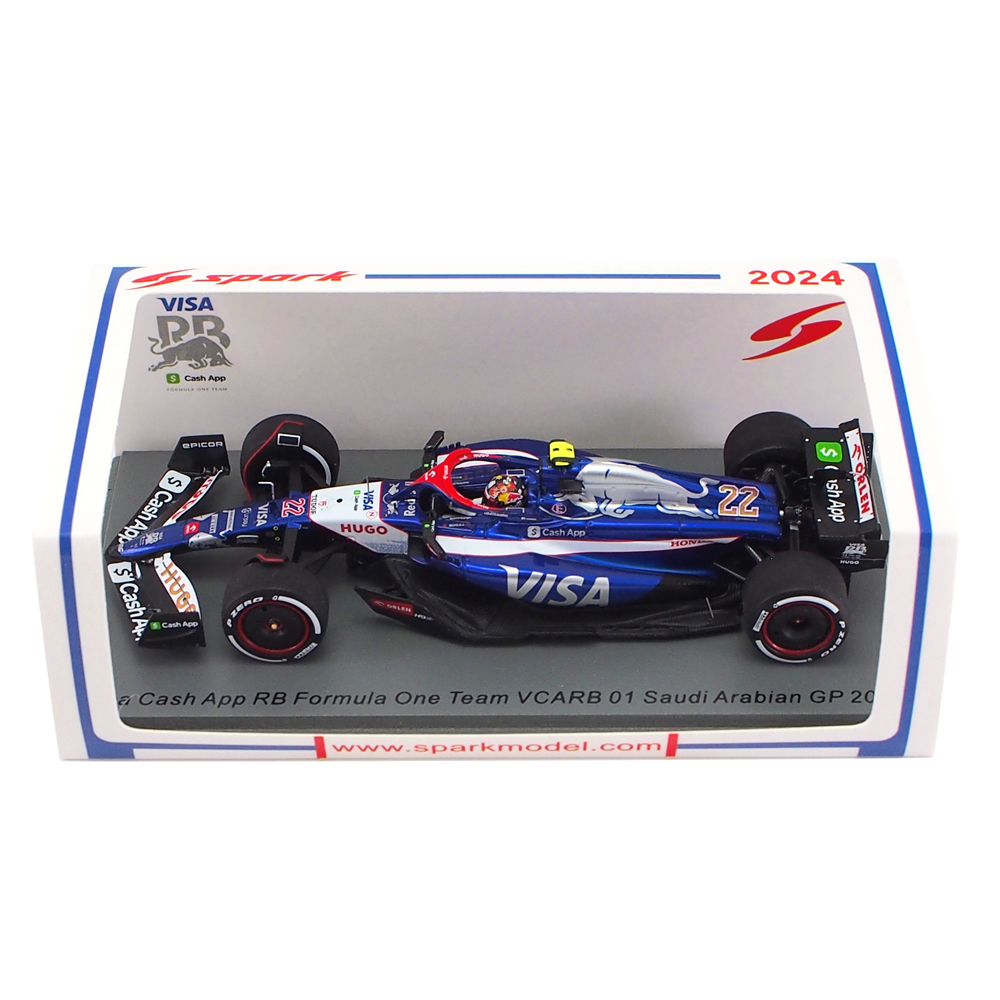 スパーク 1/43 ビザ キャッシュアップ RB F1チーム VCARB 01 角田裕毅 2024年 サウジアラビアGP｜CLUB WINNERS  登録番号 T7180001059953