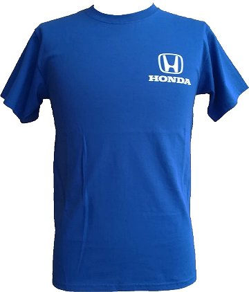 US限定 HONDA クラシックロゴ Tシャツ ブルー画像