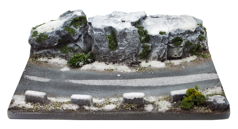 リアルプロダクト 1/43スケール ジオラマ D33GS Grey rocks covered with snow画像