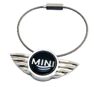 BMW ミニクーパー Mini ウィングロゴ メタルキーリング画像
