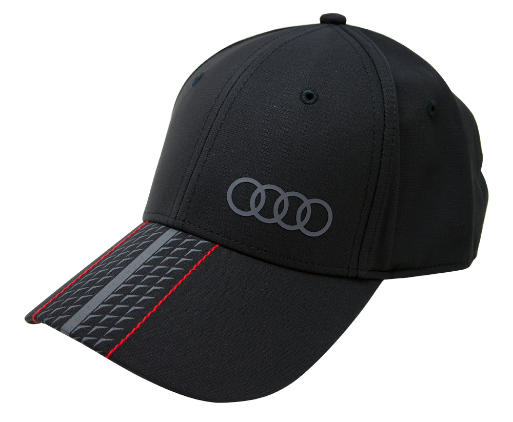 Audi アウディー スポーツ オフィシャル ベースボール キャップ Premium Schwarz ブラック画像