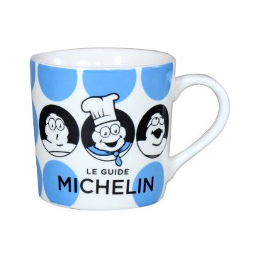 MICHELIN ミシュラン オフィシャル ドット柄 マグカップ ブルー画像
