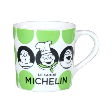 MICHELIN ミシュラン オフィシャル ドット柄 マグカップ グリーン画像