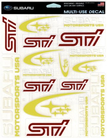 SUBARU モータースポーツ STI ステッカー セット画像