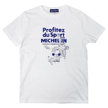 ミシュラン オフィシャル スポーツ Tシャツ ホワイト画像