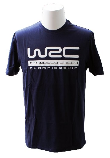 2020 WRC オフィシャル ビッグ ロゴ Tシャツ ネイビー画像