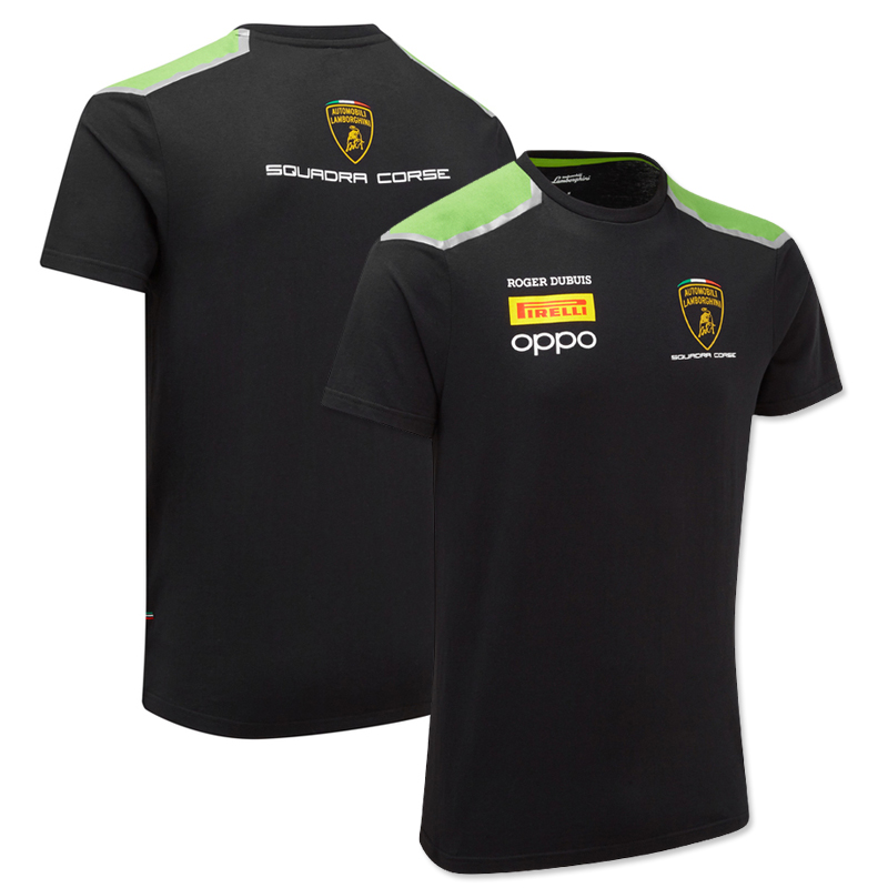 ランボルギーニ スクアドラ コルセ チーム Tシャツ ブラック画像