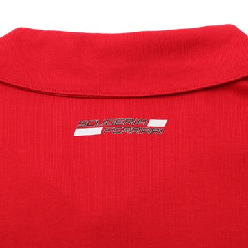 フェラーリ ストライプ ポロシャツ レッド画像