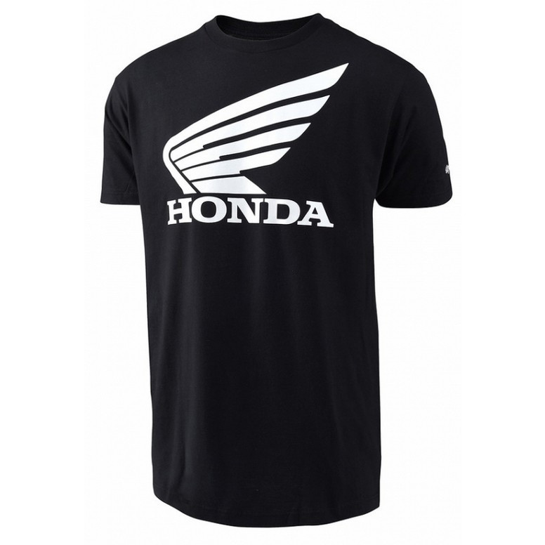 US限定 HONDA RACING ウィングＴシャツ ブラック トロイリー デザイン画像