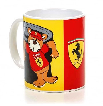 スクーデリア フェラーリ ベア "I Love Ferrari" マグカップ レッド / イエロー画像