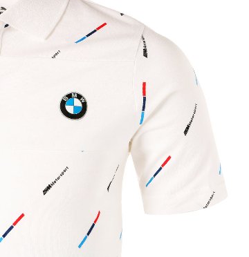 2021 PUMA BMW  AOP ポロシャツ / ホワイト画像