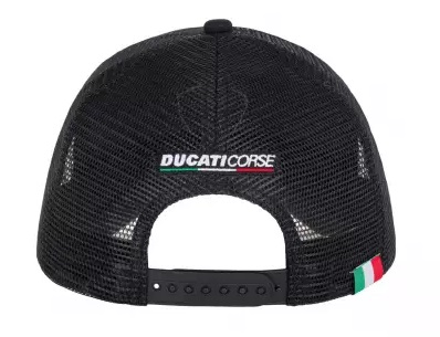 ドゥカティ DUCATI CORSE オールオーバー トラッカー ベースボール キャップ / ブラック画像