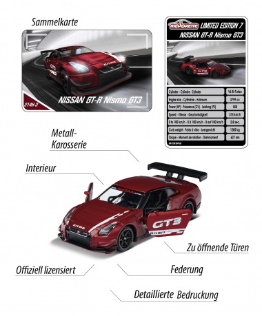 マジョレット 1/64 ダッジ / メルセデスベンツ / ランボルギーニウラカン / ベントレー / 日産 GT-R ニスモ GT3 / FORD ミニカー 6台セット画像