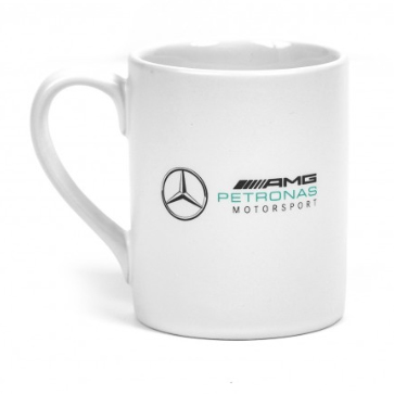 メルセデス AMG ペトロナス オフィシャル ロゴ マグカップ ホワイト画像