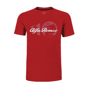 アルファロメオ 110周年記念限定モデル 110 Classy Rossa Tシャツ / レッド画像