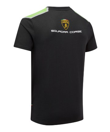 【キッズ用】 ランボルギーニ スクアドラ コルセ チーム Tシャツ ブラック画像