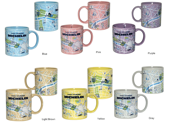 ミシュラン マップマグカップ 全6色画像