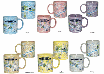 ミシュラン マップマグカップ 全6色画像