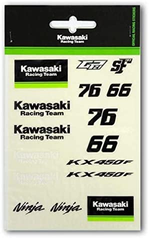 Kawasaki カワサキ レーシング チーム スモール ステッカー セット 画像