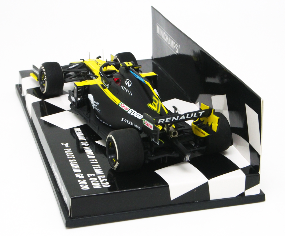 ミニチャンプス 1/43 ルノー DP ワールド F1 チーム RS20 2020年 サクヒールGP 2位 エステバン オコン画像