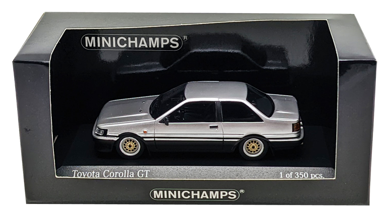 ミニチャンプス 1/43 トヨタ カローラ GT 1984 シルバー画像