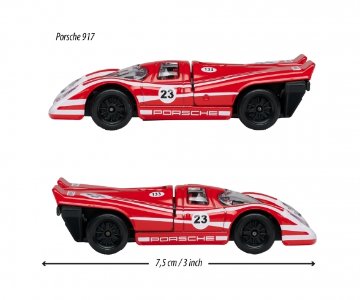 マジョレット 1/64 ヴィンテージ ポルシェ 917 レッド ミニカー / コレクターズカード付画像
