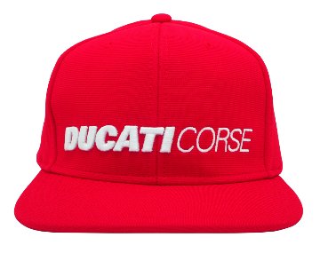 ドゥカティ コルセ DUCATI CORSE フラット キャップ / レッド画像