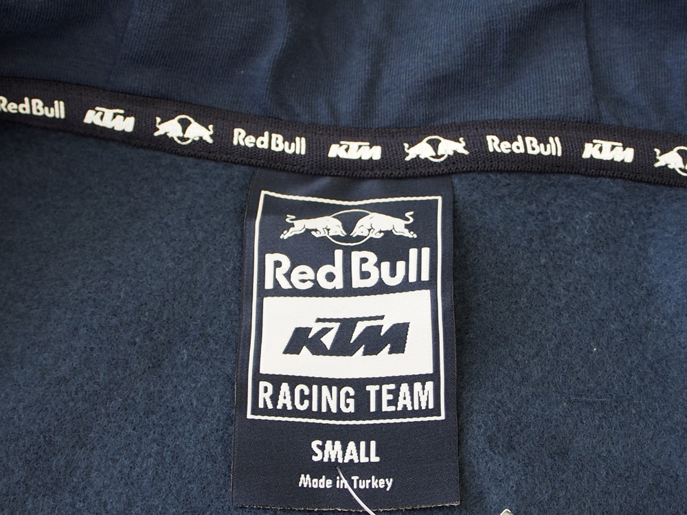 KTM レッドブル レーシング ライフスタイル バックプリント ジップ フーディー / ネイビー画像
