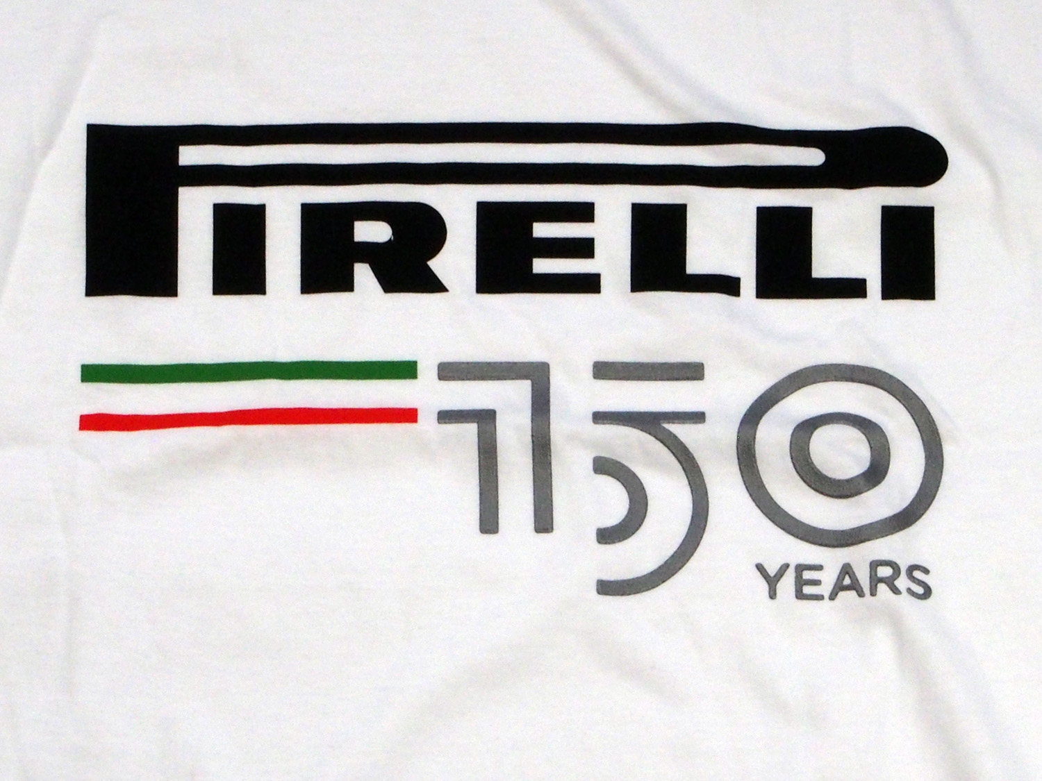 ピレリ Pirelli 150周年記念 Tシャツ / ホワイト画像