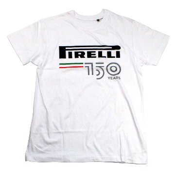 ピレリ Pirelli 150周年記念 Tシャツ / ホワイト画像