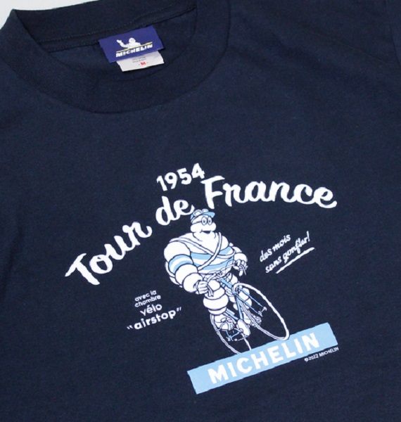 ミシュラン オフィシャル ツール・ド・フランス Tシャツ / ネイビー画像