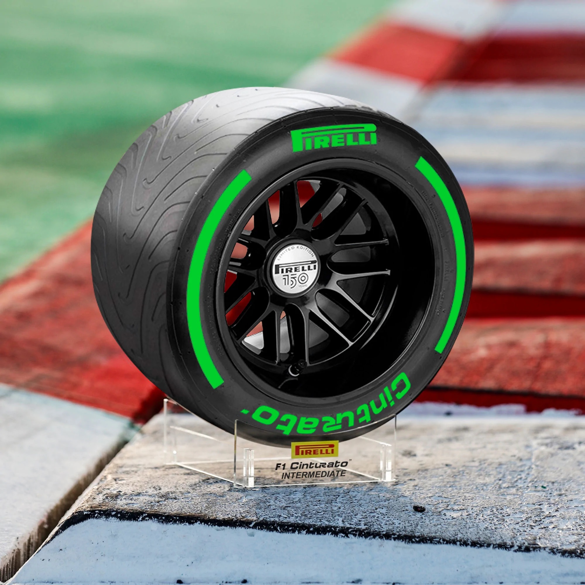 ピレリ Pirelli 150周年記念 1/2スケール 2022年仕様 ディスプレイ用 タイヤ / グリーン画像