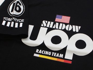 シャドウ レーシング チーム #16 トム プライス Tシャツ / ブラック画像