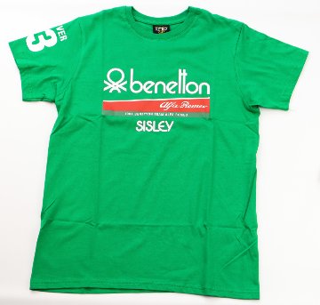 ベネトン アルファロメオ 184T F1 チーム Tシャツ エディ チーバー #23画像