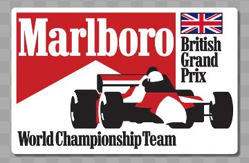 マールボロ F1 ワールドチャンピオンシップ チーム ステッカー イギリスGP画像
