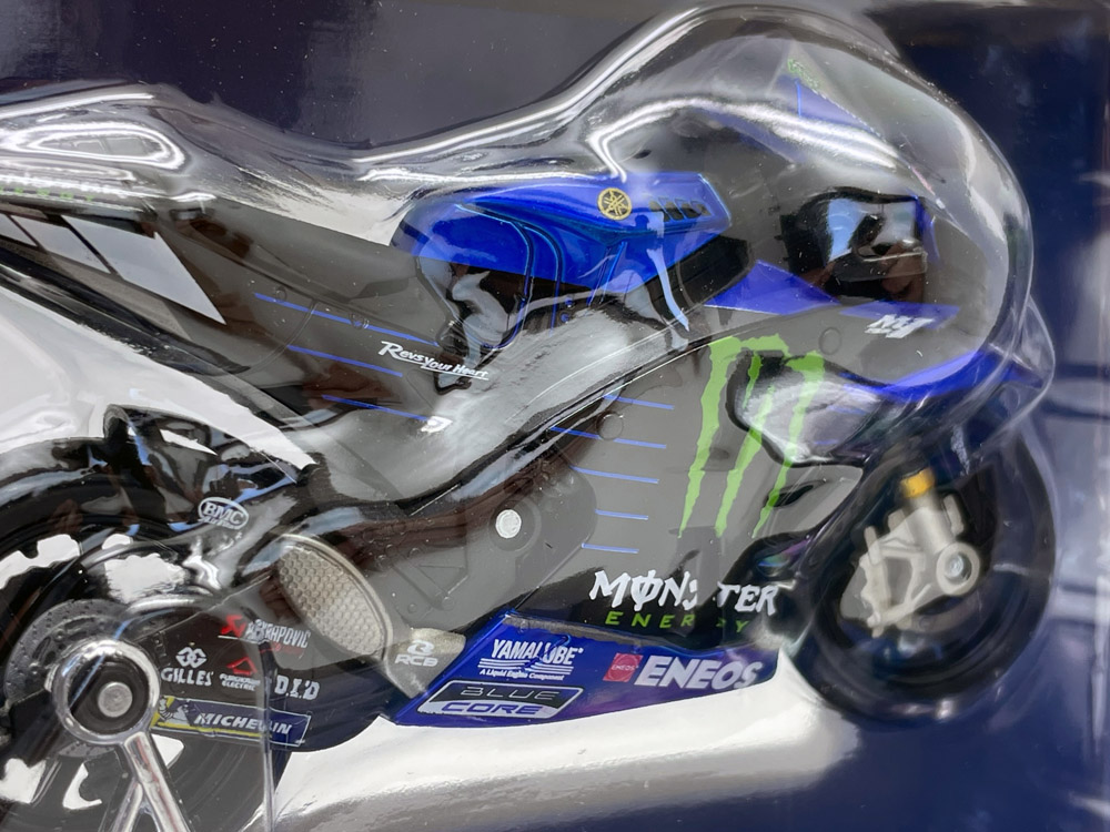 マイスト 1/18 モンスター エナジー ヤマハYamaha YZR-M1 #21 フランコ モルビデリ 2021年 MotoGP ミニチュア バイク画像