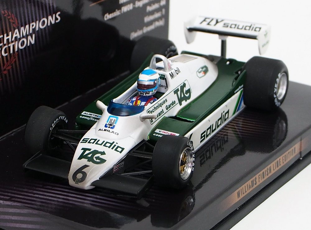 ミニチャンプス 1/43 TAG ウィリアムズ チーム FW08 1982年 F1チャンピオン ケケ ロズベルグ ウェザリング塗装 ワールドチャンピオンコレクション画像