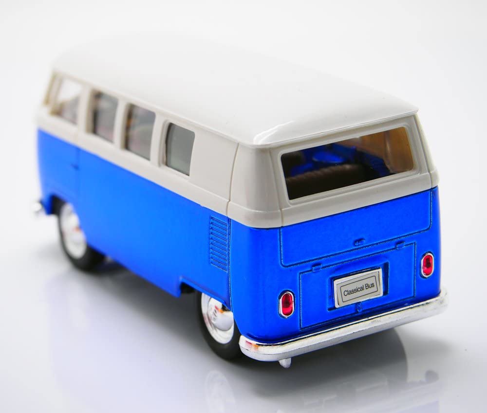 WELLY 1/36 VW フォルクスワーゲン T1 バス プルバックカー / ブルー画像
