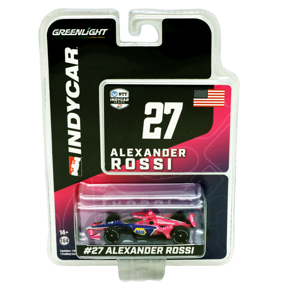グリーンライト 1/64 アンドレッティ オートスポーツ #27 アレクサンダー ロッシ 2022 インディカー ミニカー画像