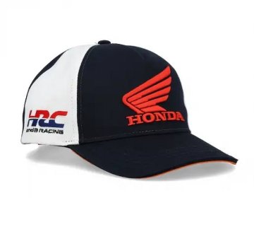 HRC ホンダ レーシング チーム 3D ロゴ ベースボール キャップ ネイビー / ホワイト画像