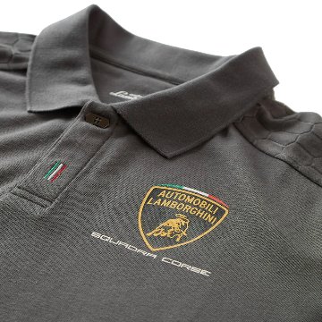 ランボルギーニ メンズ ポロシャツ / グレー画像