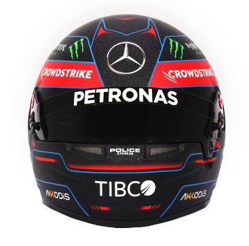 SPORTS MINI LINE 1/2スケール メルセデス AMG ペトロナス F1 チーム ジョージ ラッセル 2022年 ヘルメット画像